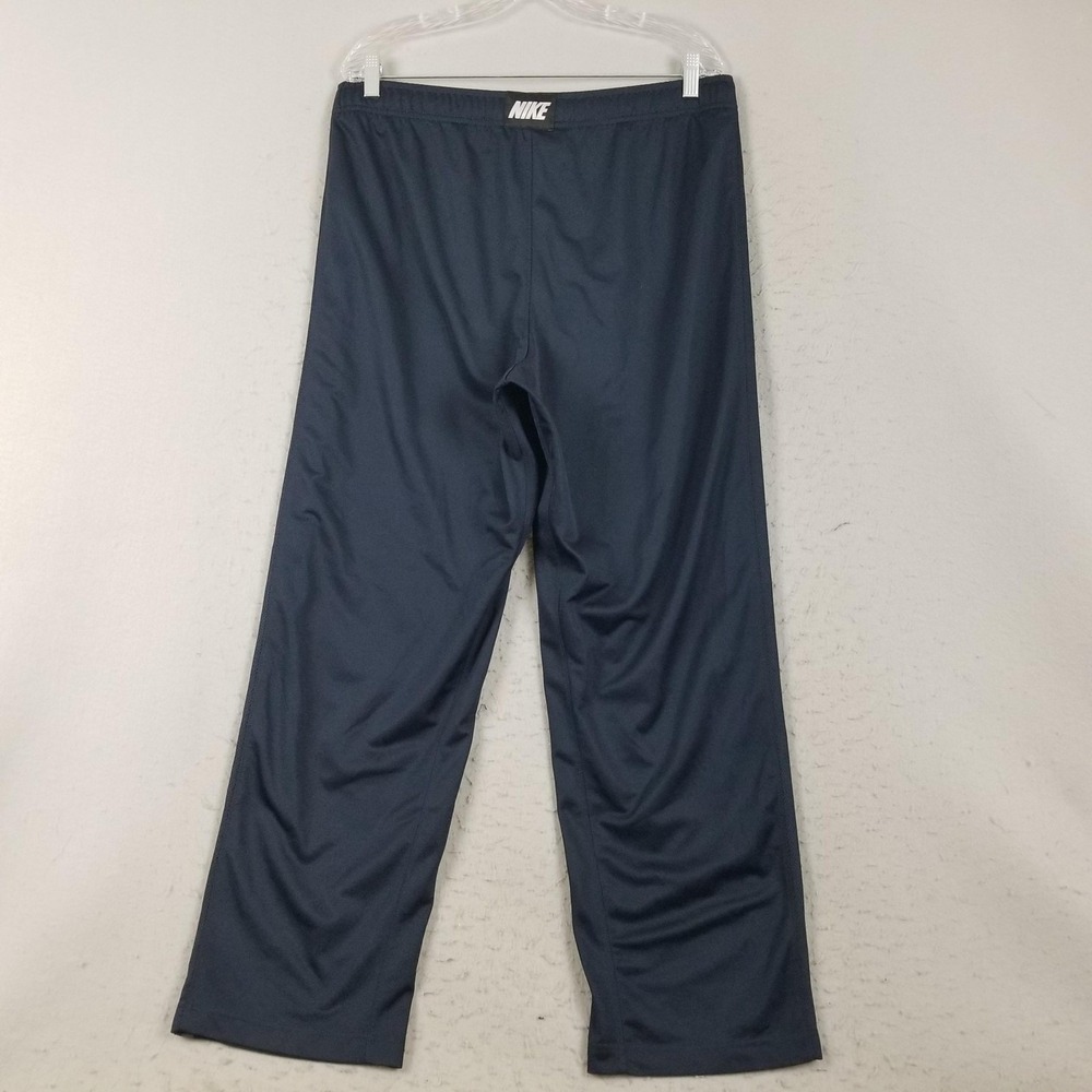 Nike Pants Mens Large Blue Gray Track Athletic Warm Up Polyester Stripe - Picture 3 of 12